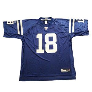 Vintage Men's NFL EQUIPMENT COLTS #18 Peyton Manning 2XL Blue Jersey